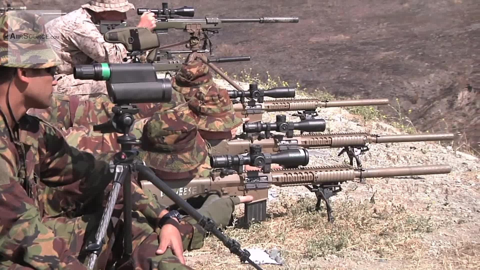 U.S. Marine Scout Snipers Sharpen Their Marksmanship Skills