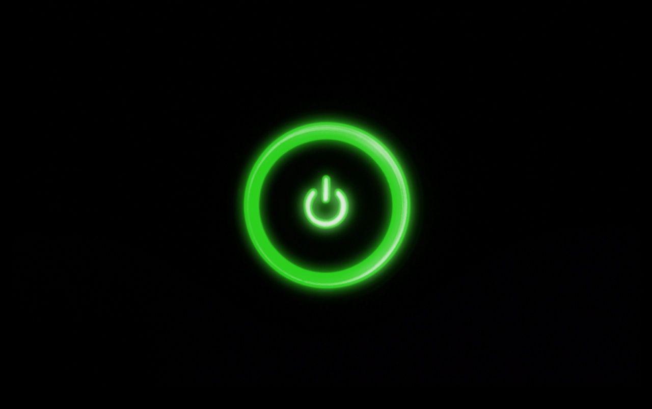 Green Power Button wallpaper. Green Power Button