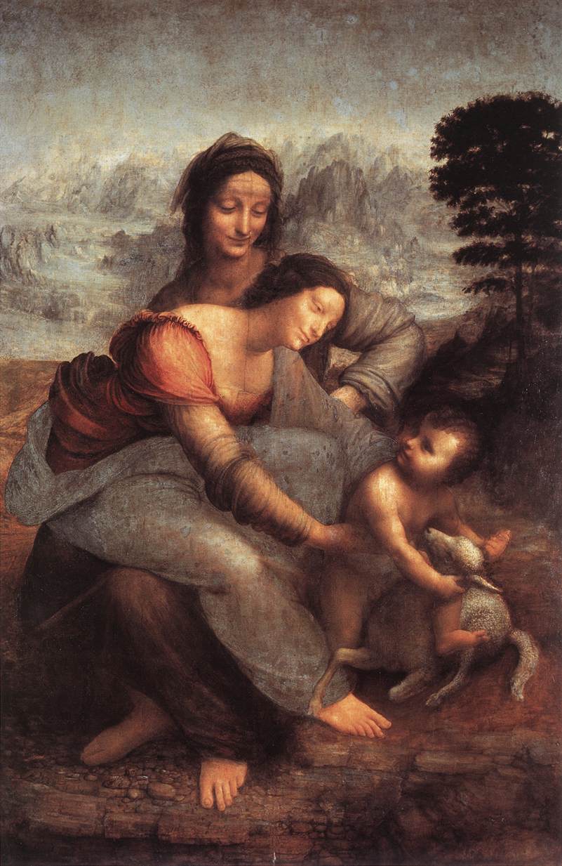 Michelangelo vs. Leonardo da Vinci image Leonardo's The Virgin