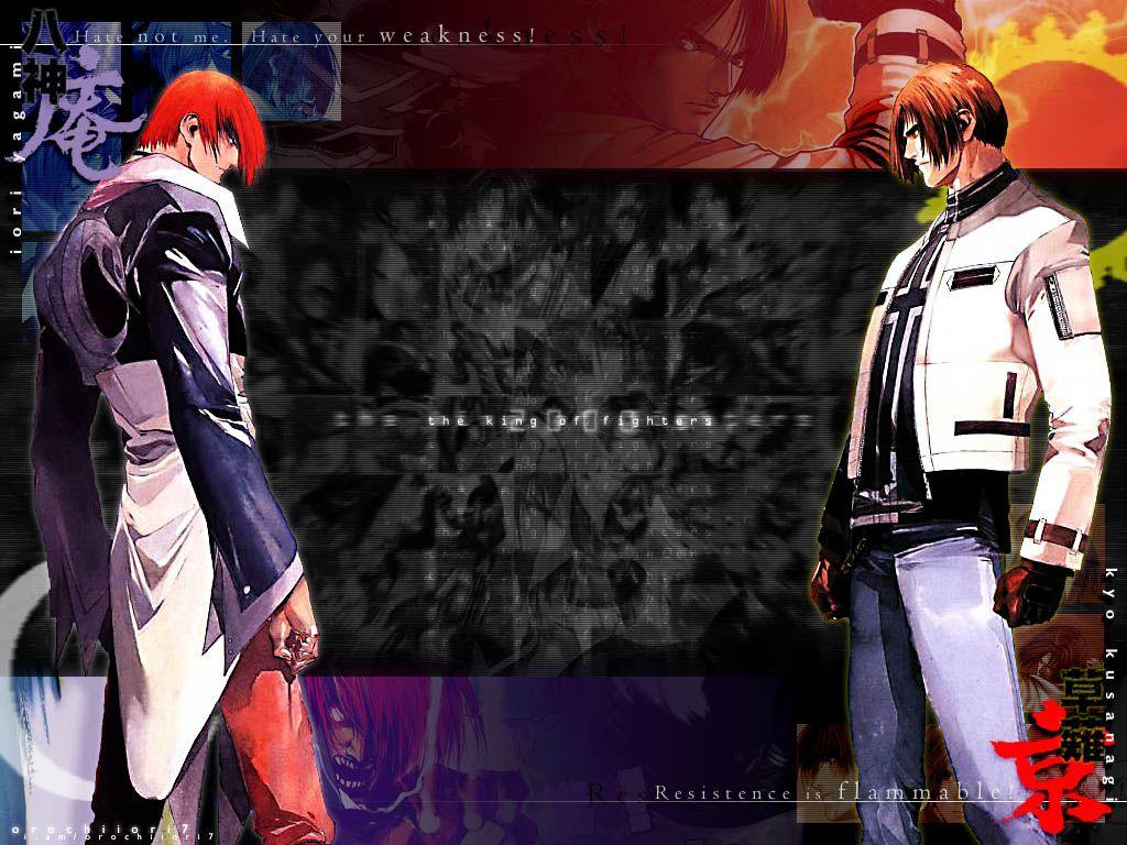 Wallpaper de ''The King of Fighters''. burn to fight