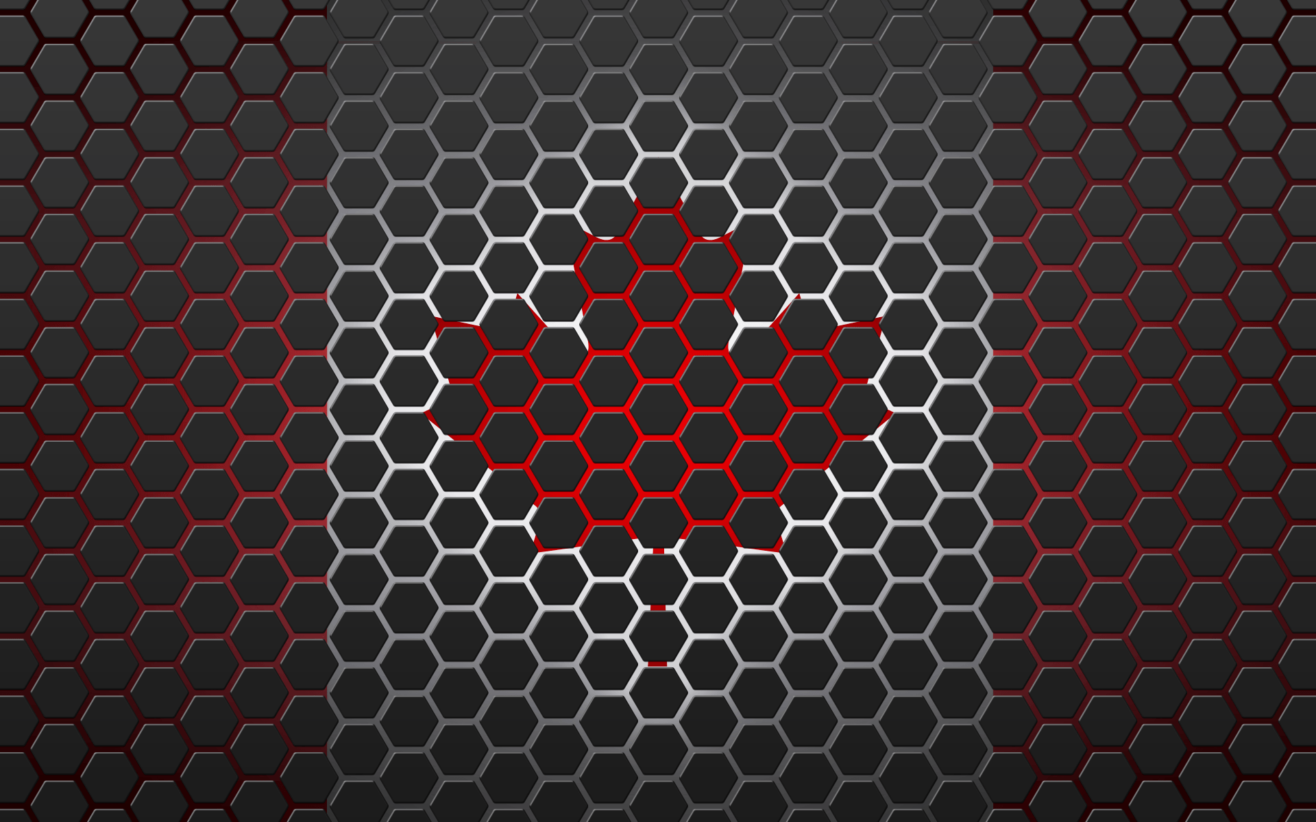 Canada Flag HEX (Hexagon) Wallpaper Full HD Wallpaper and Background