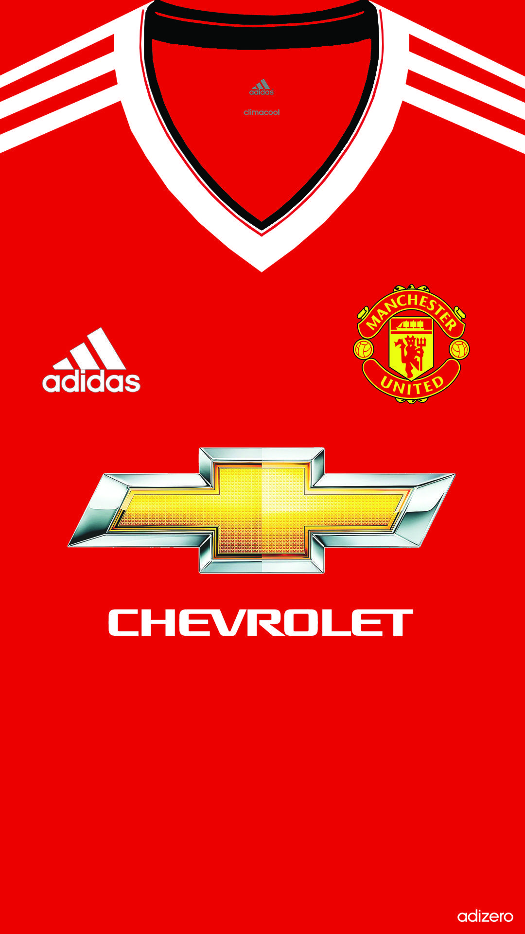 Manchester United Home Kit 2015 16 Iphone 5 5s 6 Wallpaper. IPhone