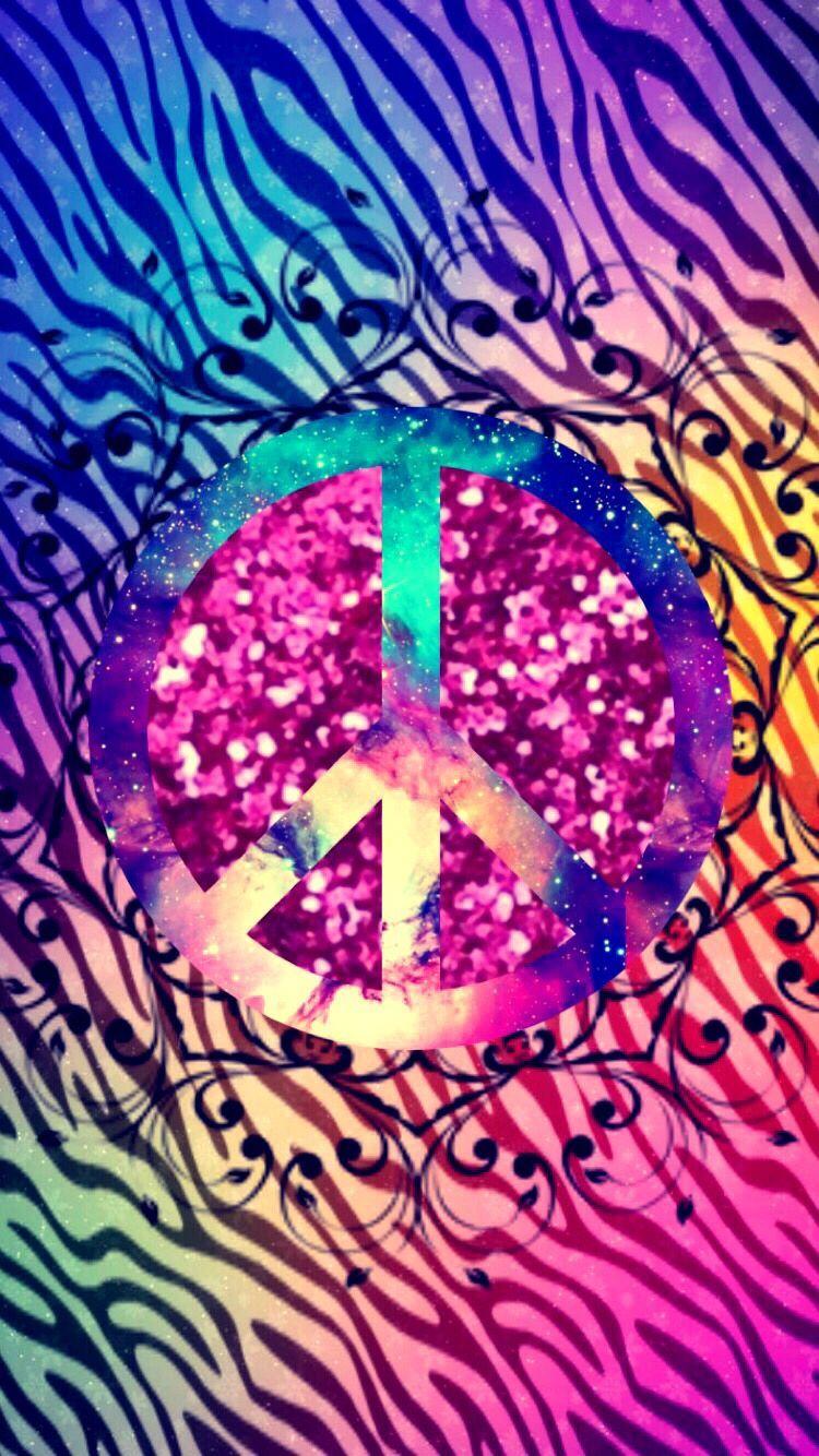 colorful. Peace, Hippy art