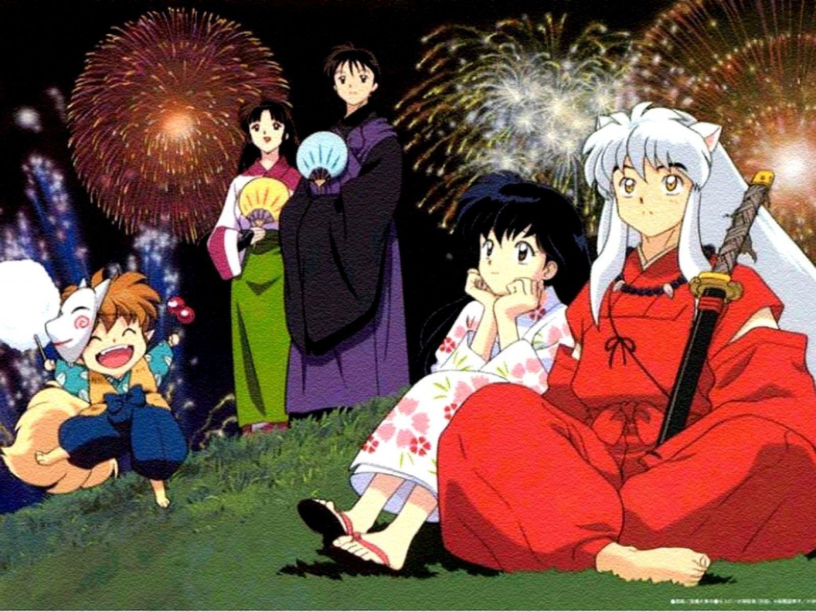 Inuyasha, Kagome, & their friends from Inuyasha