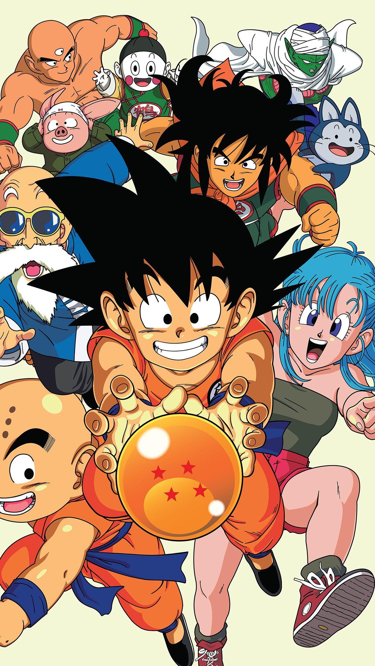 Goku And Friend Dragon Ball Z Wallpaper for iPhone