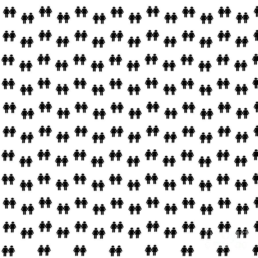 Lesbian Lovers Wallpaper. Digital Art