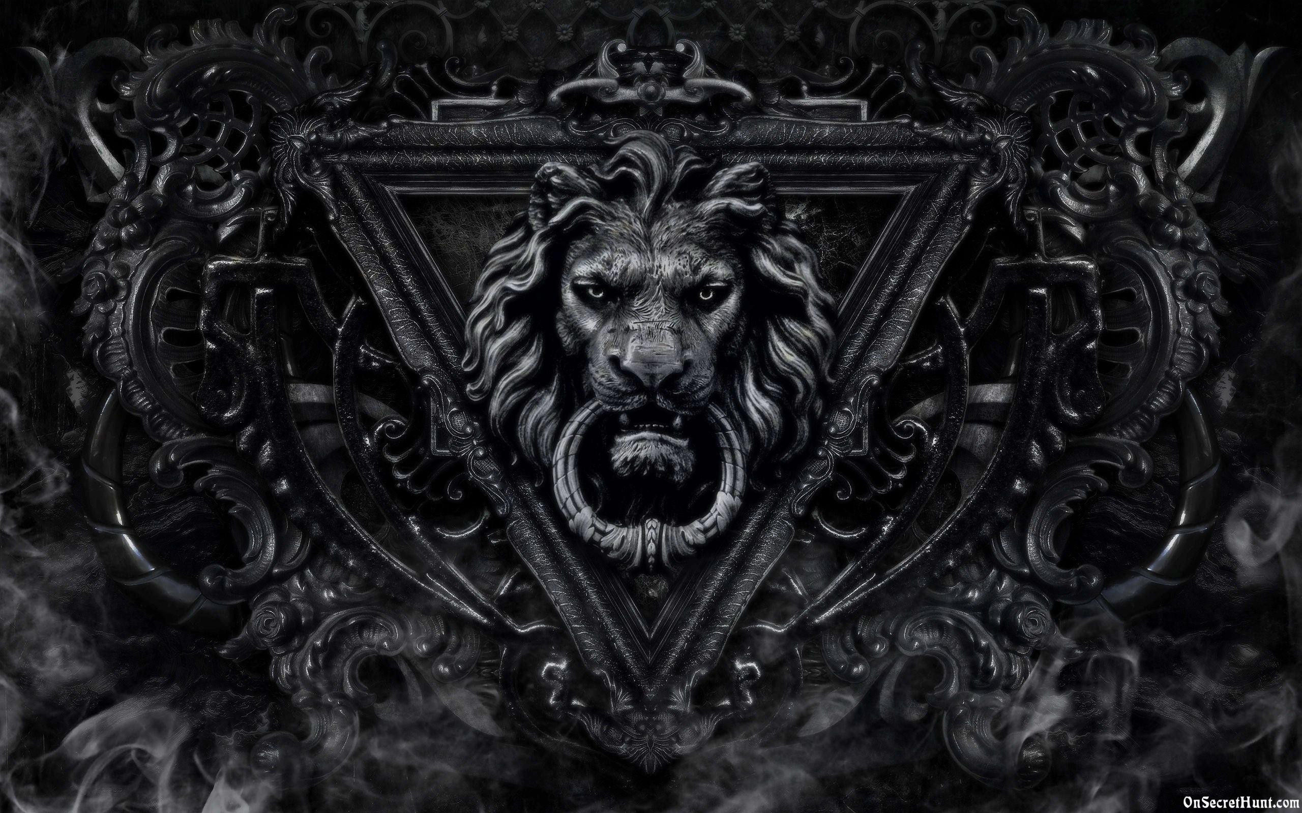 Free Lion Black And White Wallpaper High Resolution
