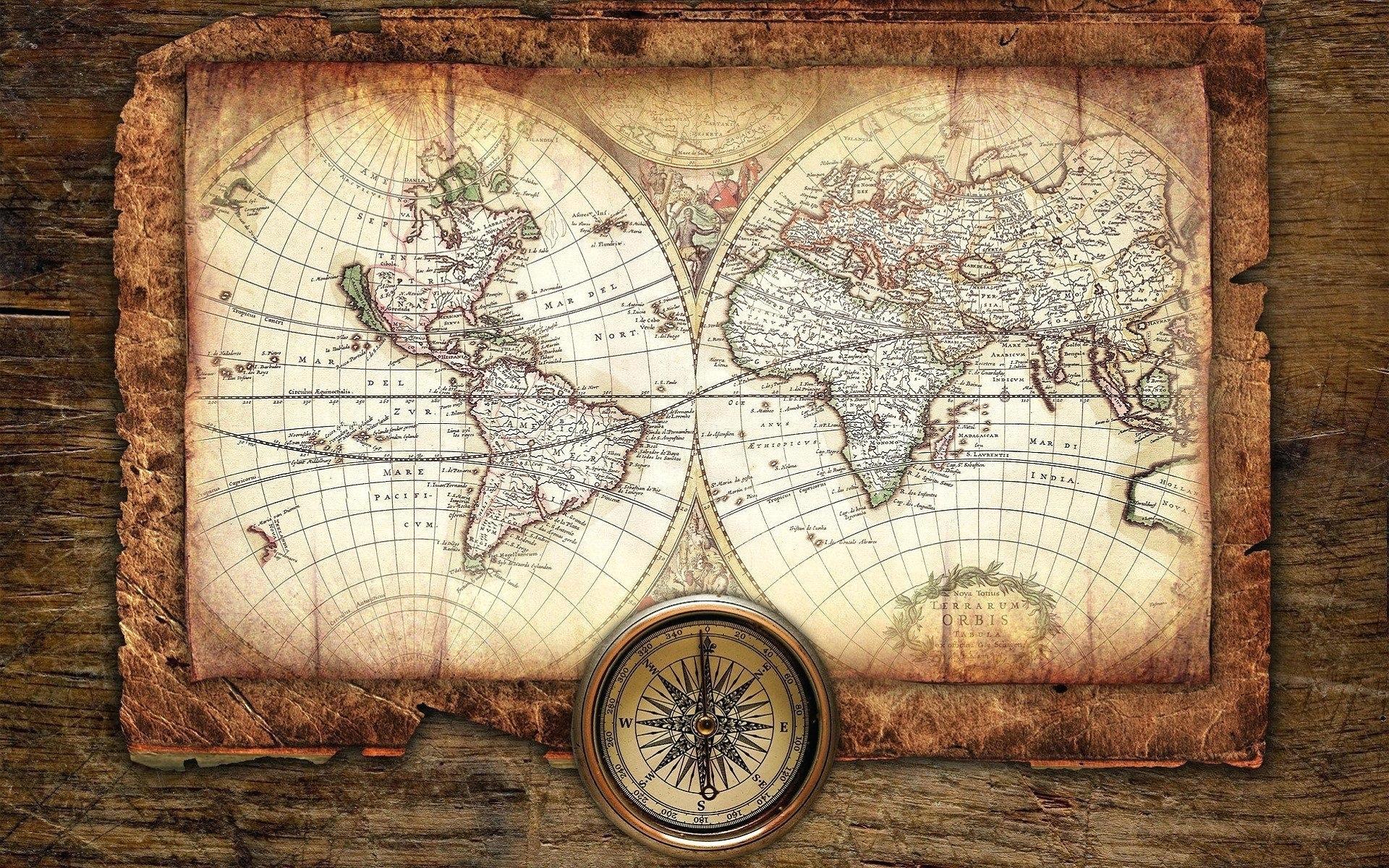 Antique World Map Wallpaper Vintage Wallpaper