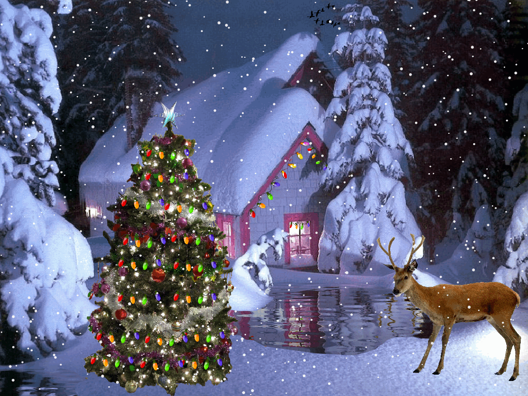 Merry Christmas Gif Image and Santa Claus Image