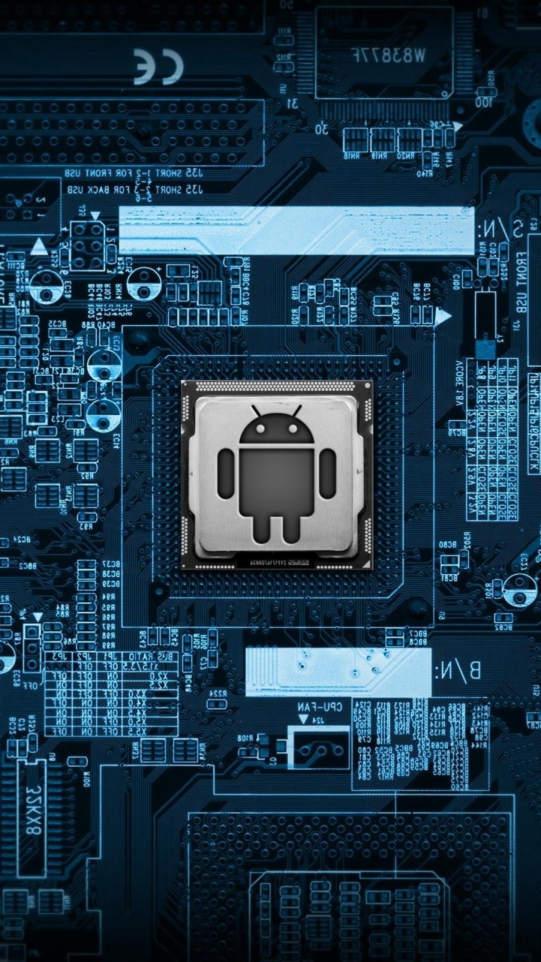 Android blue chips motherboards wallpapers