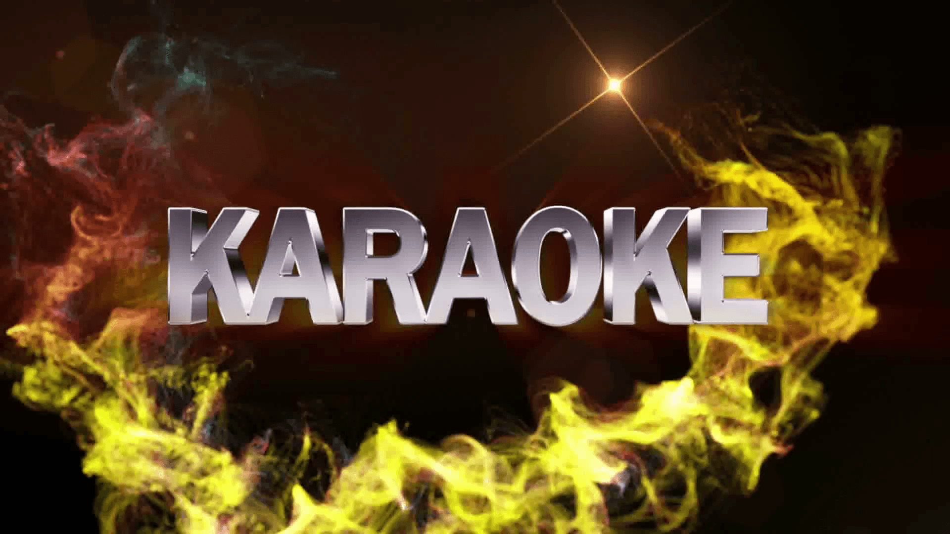 KARAOKE Text Animation and Particles Ring, with Final White