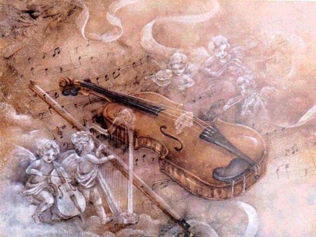 Violin Art Wallpaper