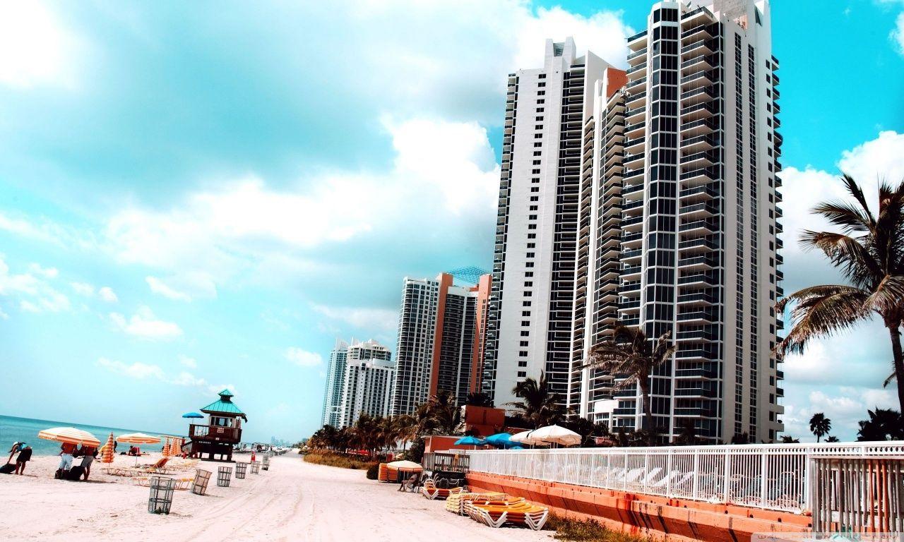 Miami Beach ❤ 4K HD Desktop Wallpaper for