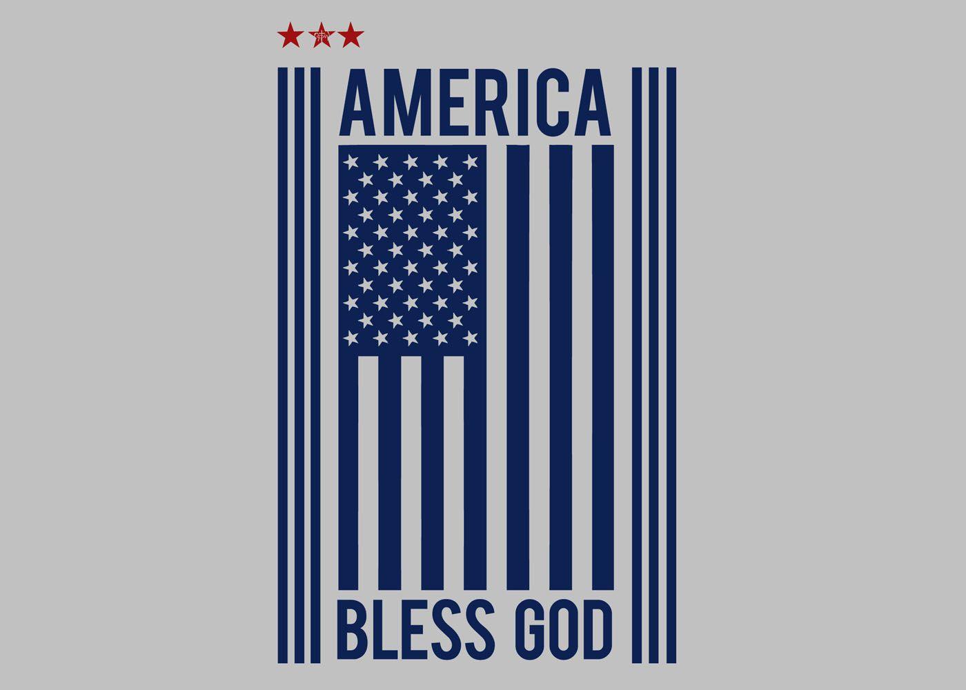 Download the America Bless God Free Christian Desktop Wallpaper at