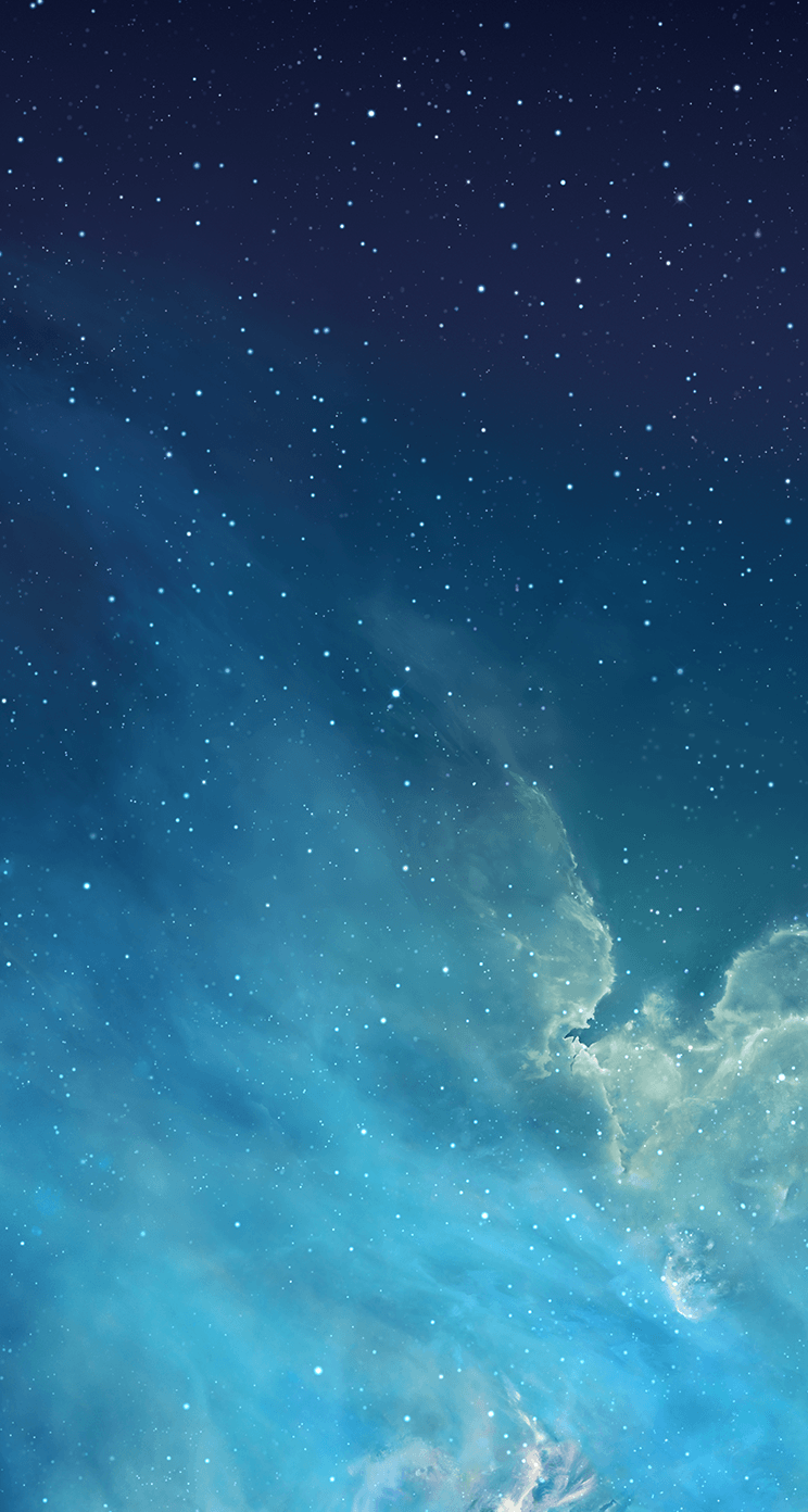 Blue Night Sky iPhone 5 Parallax Wallpaper (744x1392)