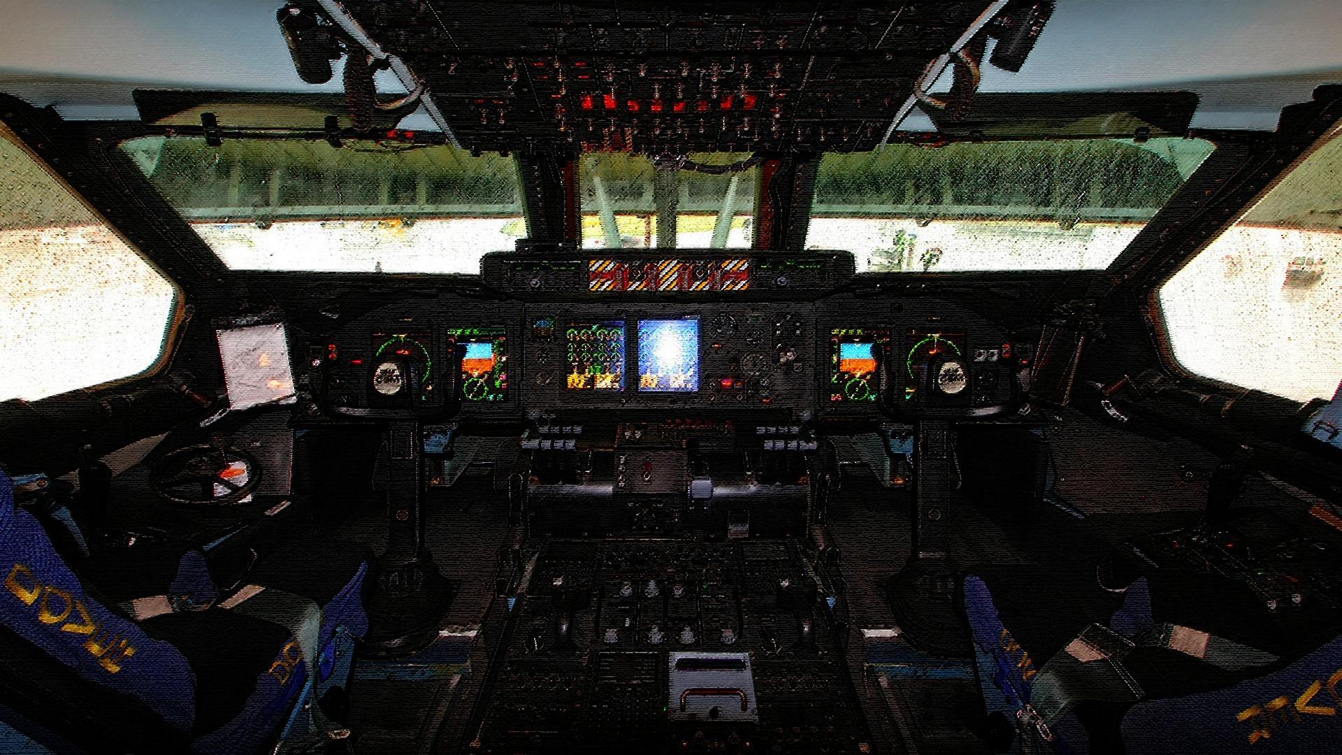 C 5 Galaxy Cockpit Wallpaper