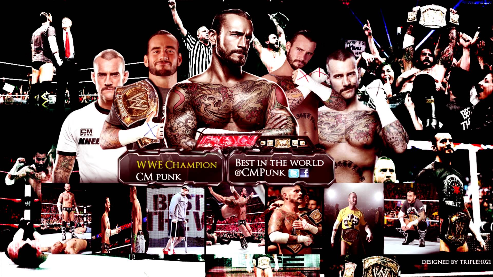 2013:WWE CM PUNK's 3rd Theme Song of Personality HD