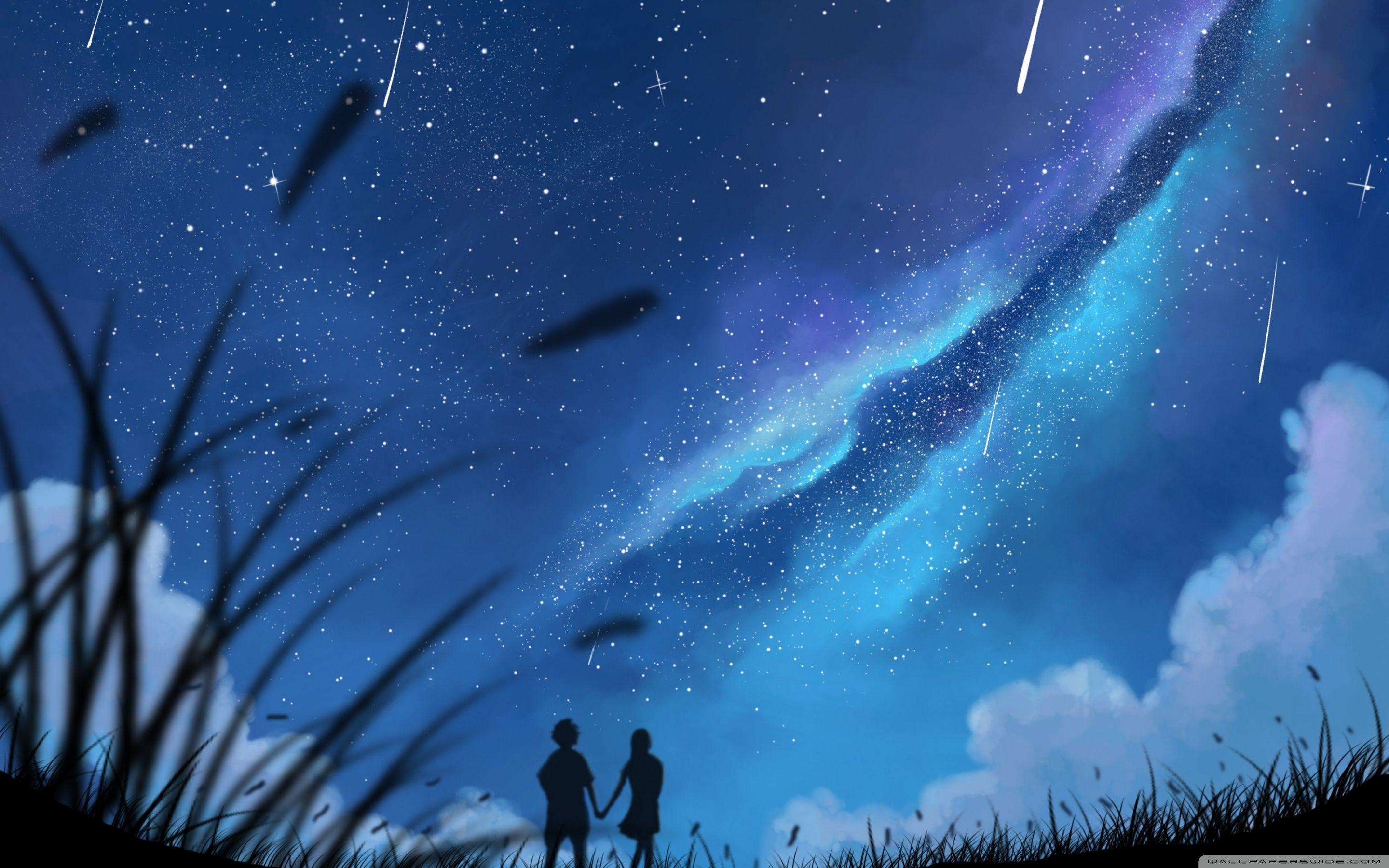 Shooting Stars in the Sky Art ❤ 4K HD Desktop Wallpaper for 4K