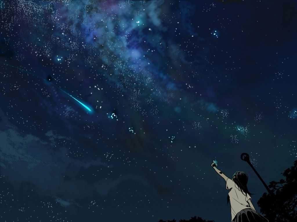 Falling Star Background Wallpaper Photo HD Pics Of Desktop Anime
