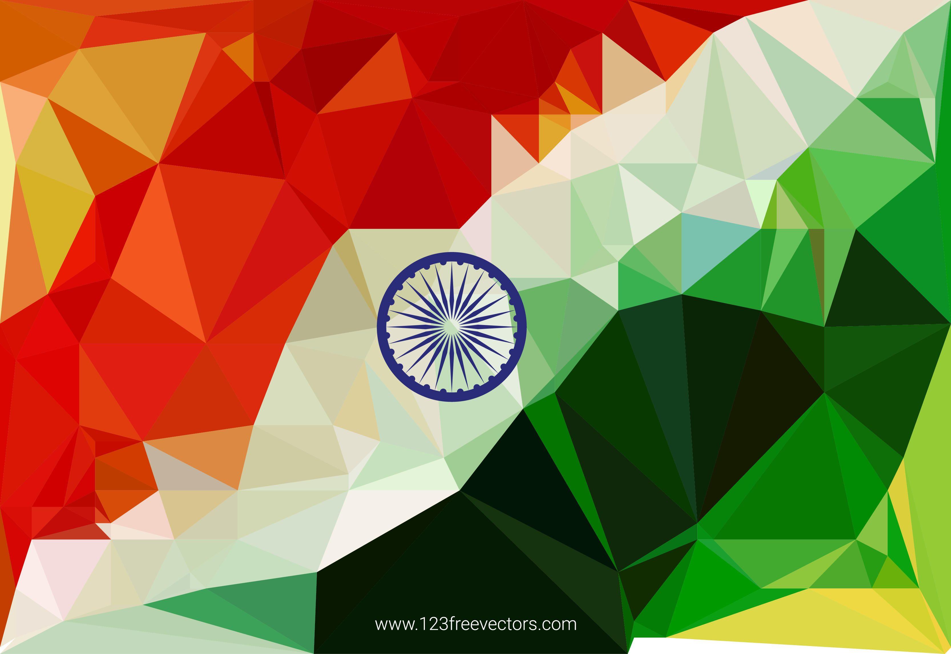 Indian Flag Background Vector DesignFreevectors