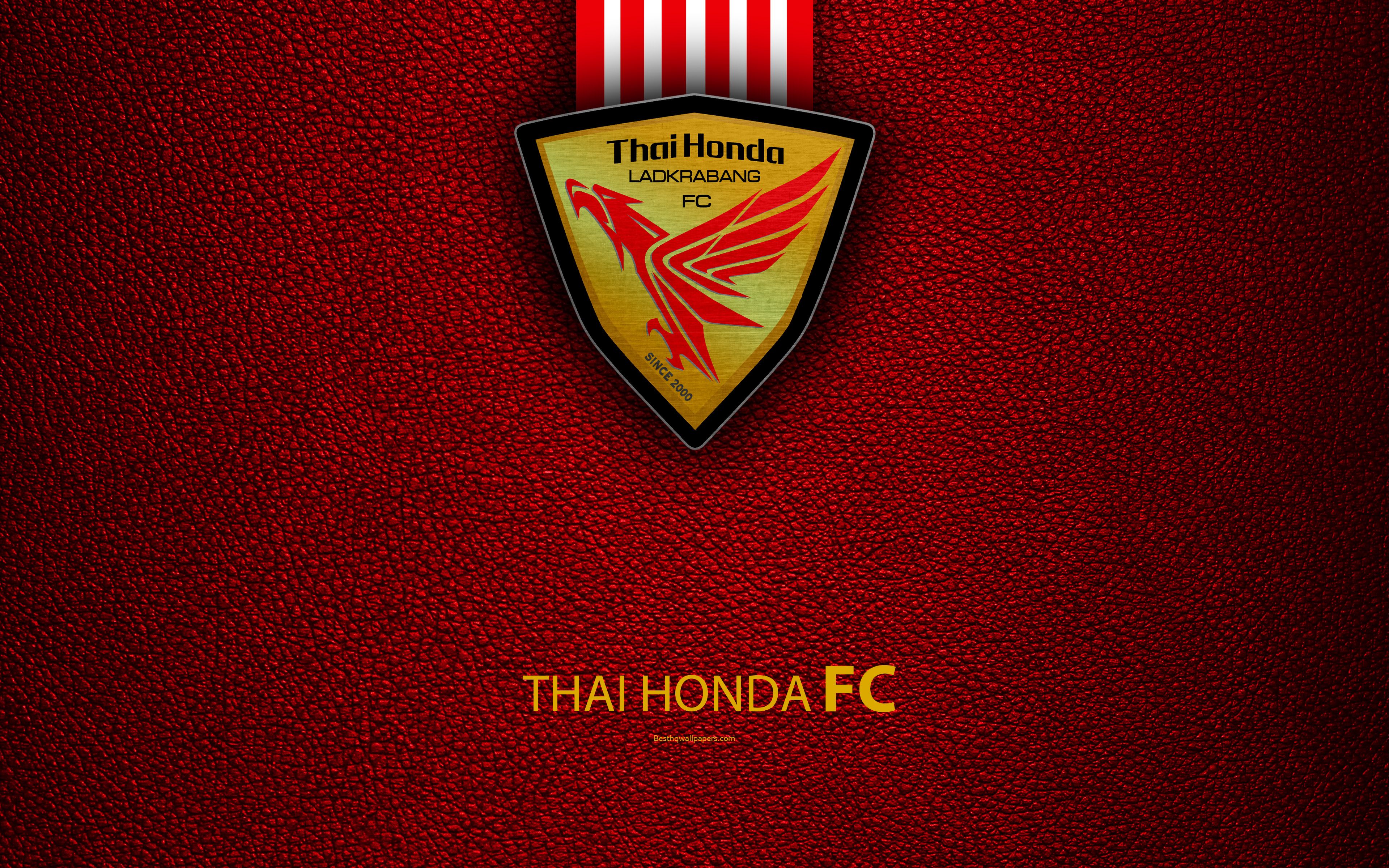Download wallpaper Thai Honda FC, 4K, Thai Football Club, logo