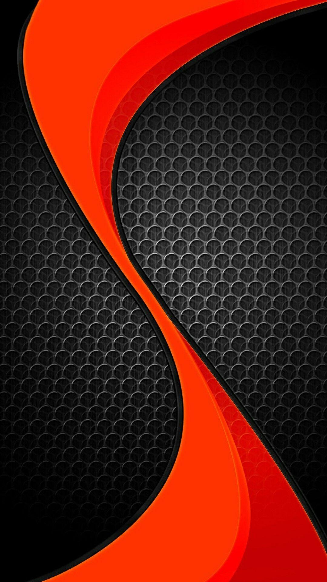 Black And Red Orange Abstract Wallpaper. *Abstract