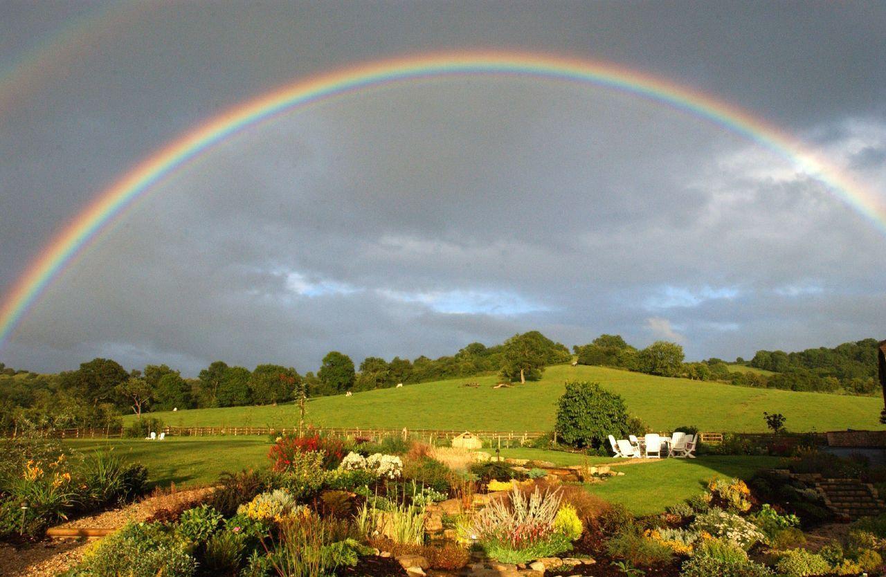image of beautiful rainbows. Free Wallpaper: Beautiful Rainbow