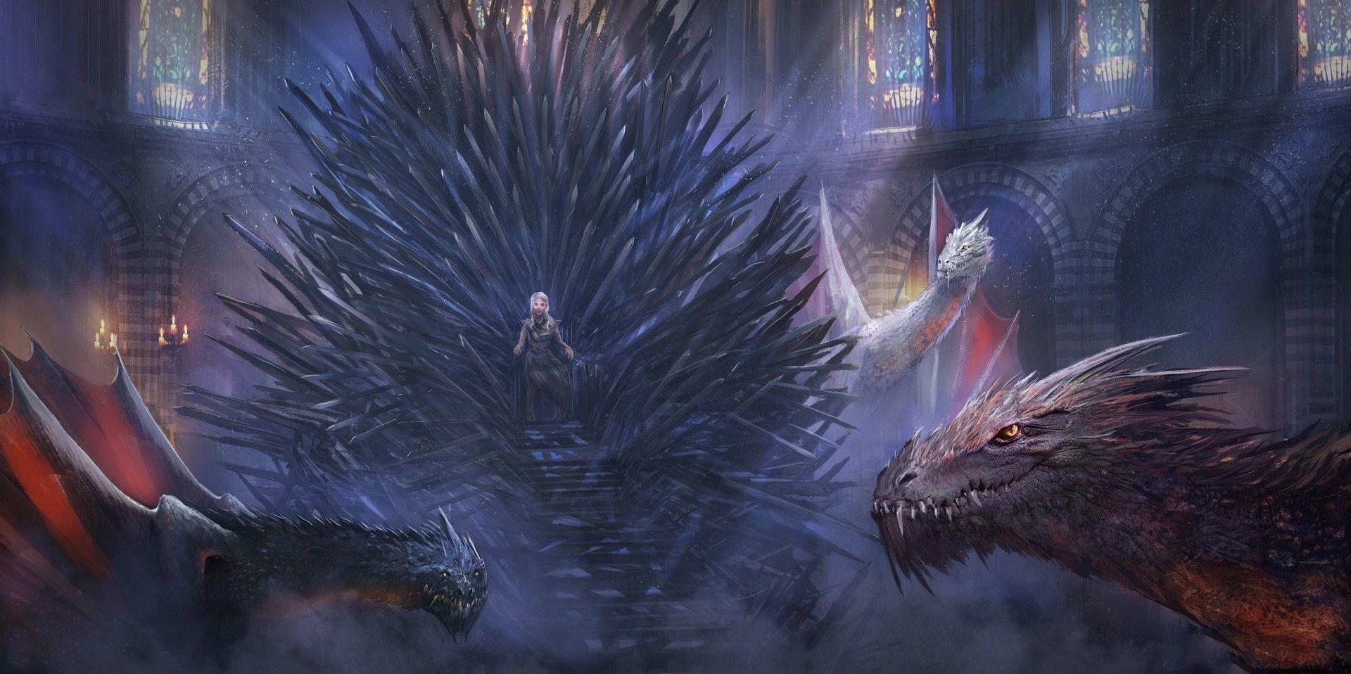fantasy Art, Game Of Thrones, Daenerys Targaryen, Iron Throne Wallpaper HD / Desktop and Mobile Background