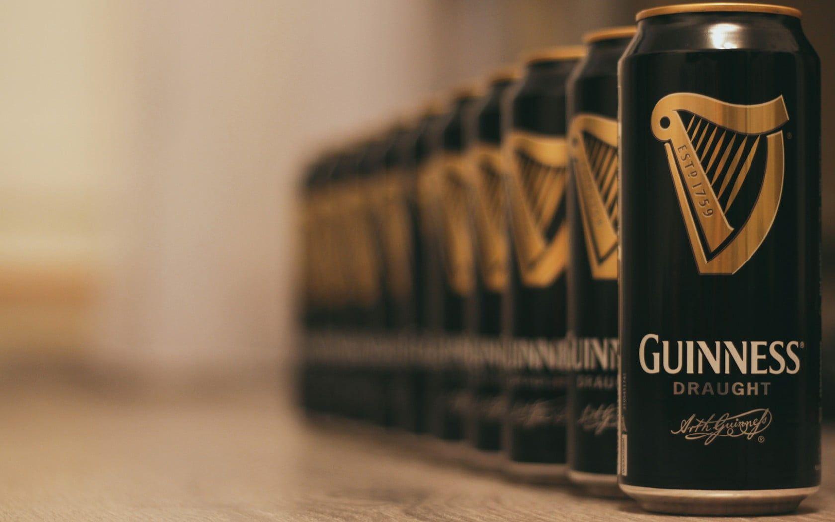 Selective focus of Guinness Draught can lot HD wallpaper. Wallpaper