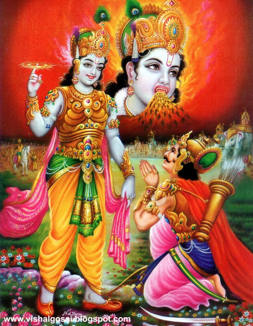 Hd Image Of Lord Krishna With Arjun