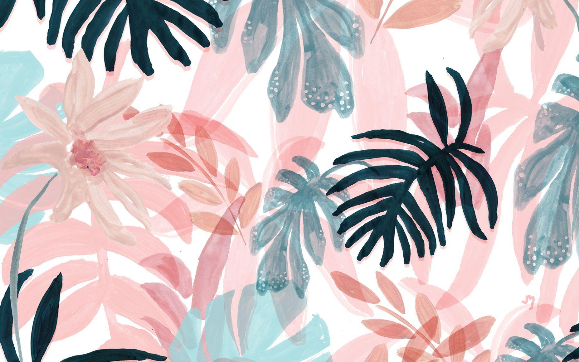 Pink Spring Desktop Wallpaper Designlovefest. Kertas Dinding, Latar Belakang, Seni Geometris