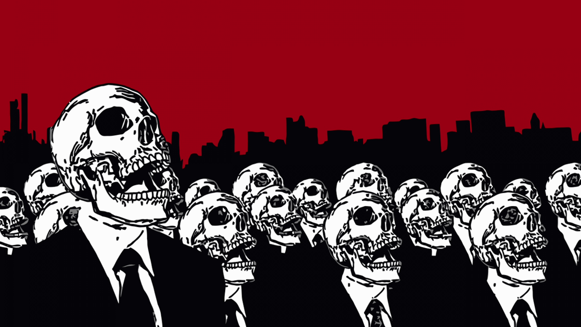 ScreenHeaven: Anonymous obey skulls desktop and mobile backgrounds