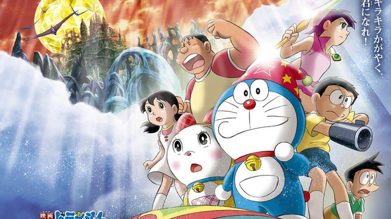 Download 1366x768 Doraemon HD Wallpaper
