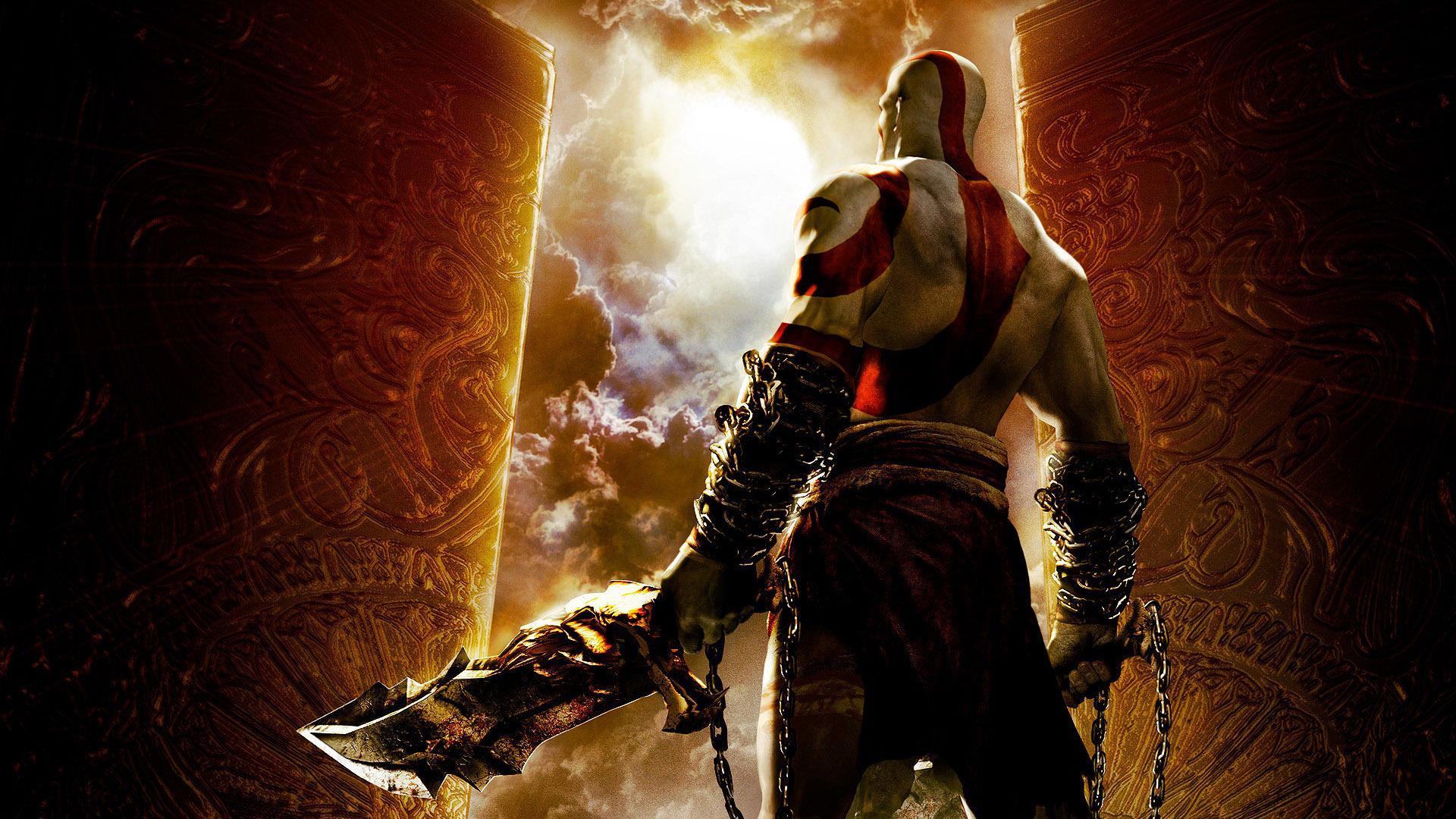 HD Kratos looking at the sky of War Wallpaper. Download Free