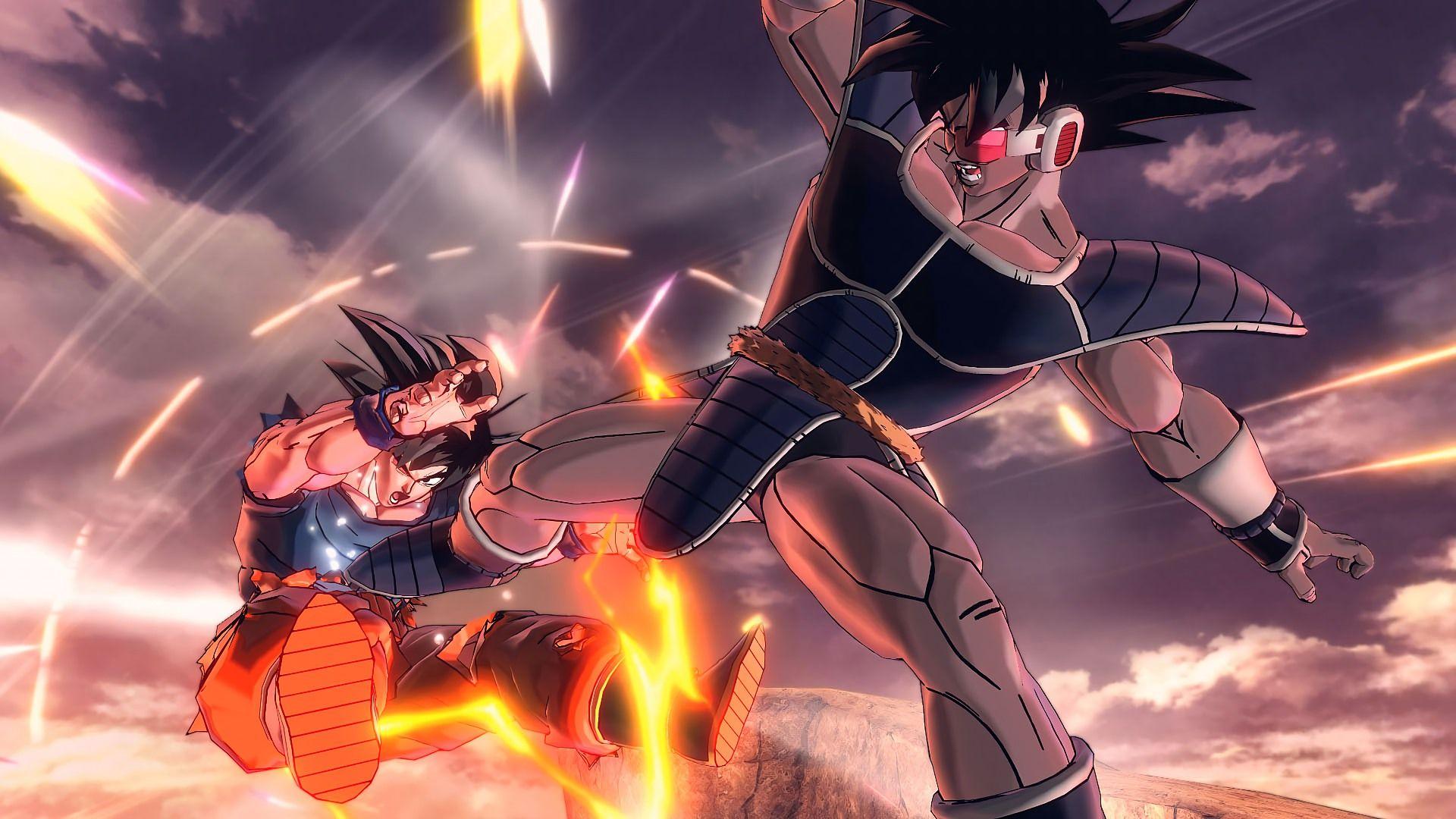 Goku vs Bardock Dragon Ball Xenovers. Wallpaper