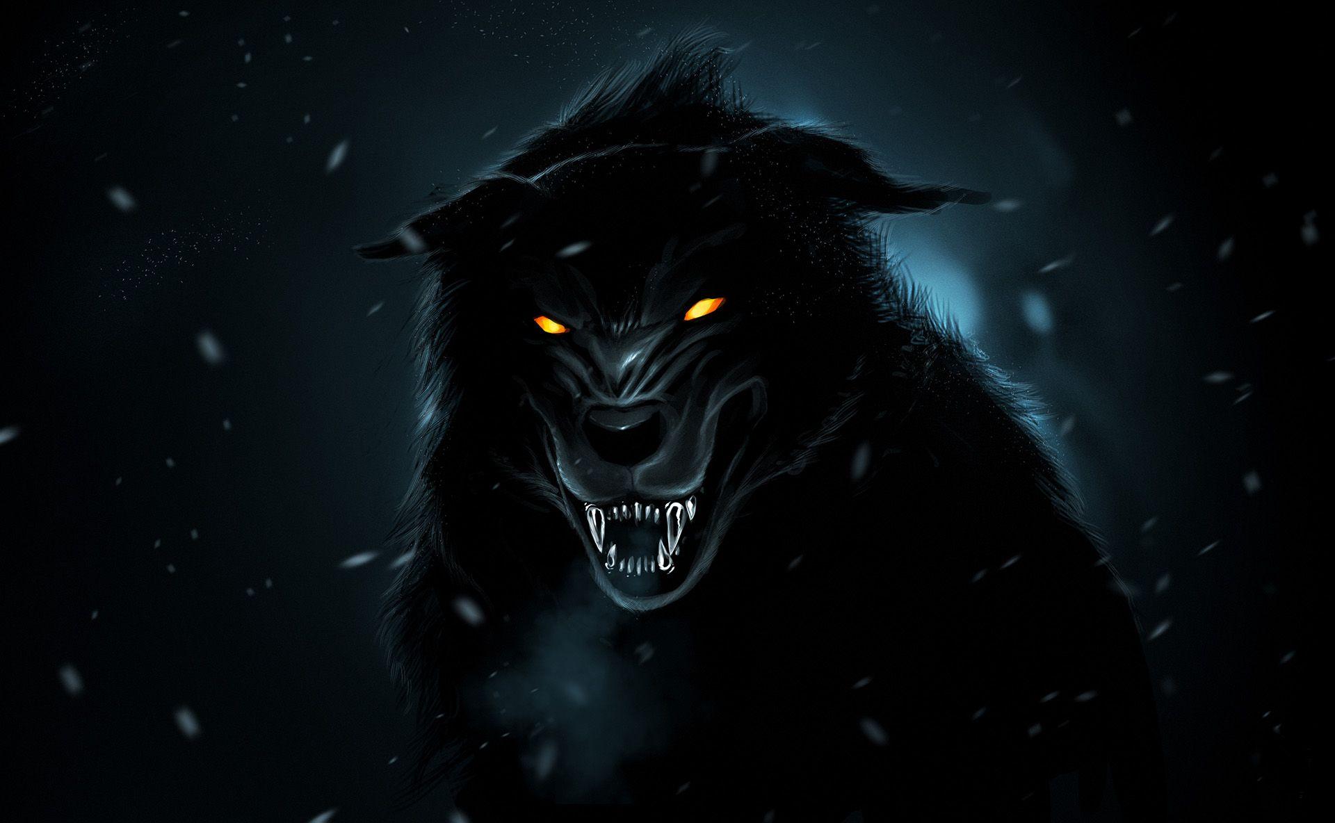 D Black Wolf Wallpaper HD. Free Image clip