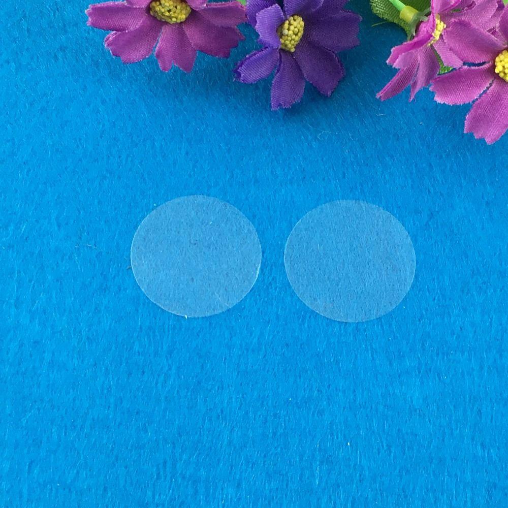 500PCS 28mm Clear Blank Round Stickers Label Transparent PVC Labels