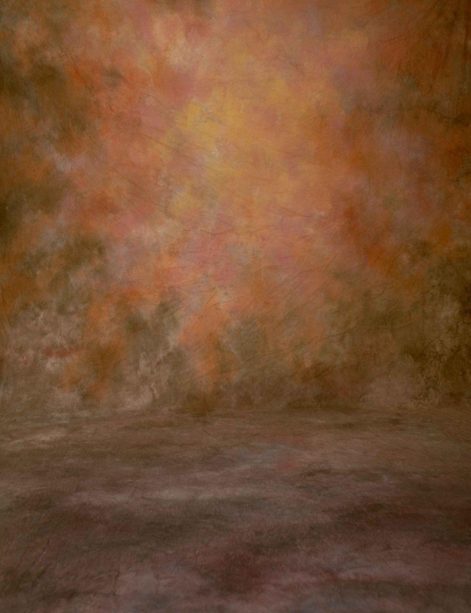 Abstract Saddle Brown And Sepia Background Old Master Backdrop