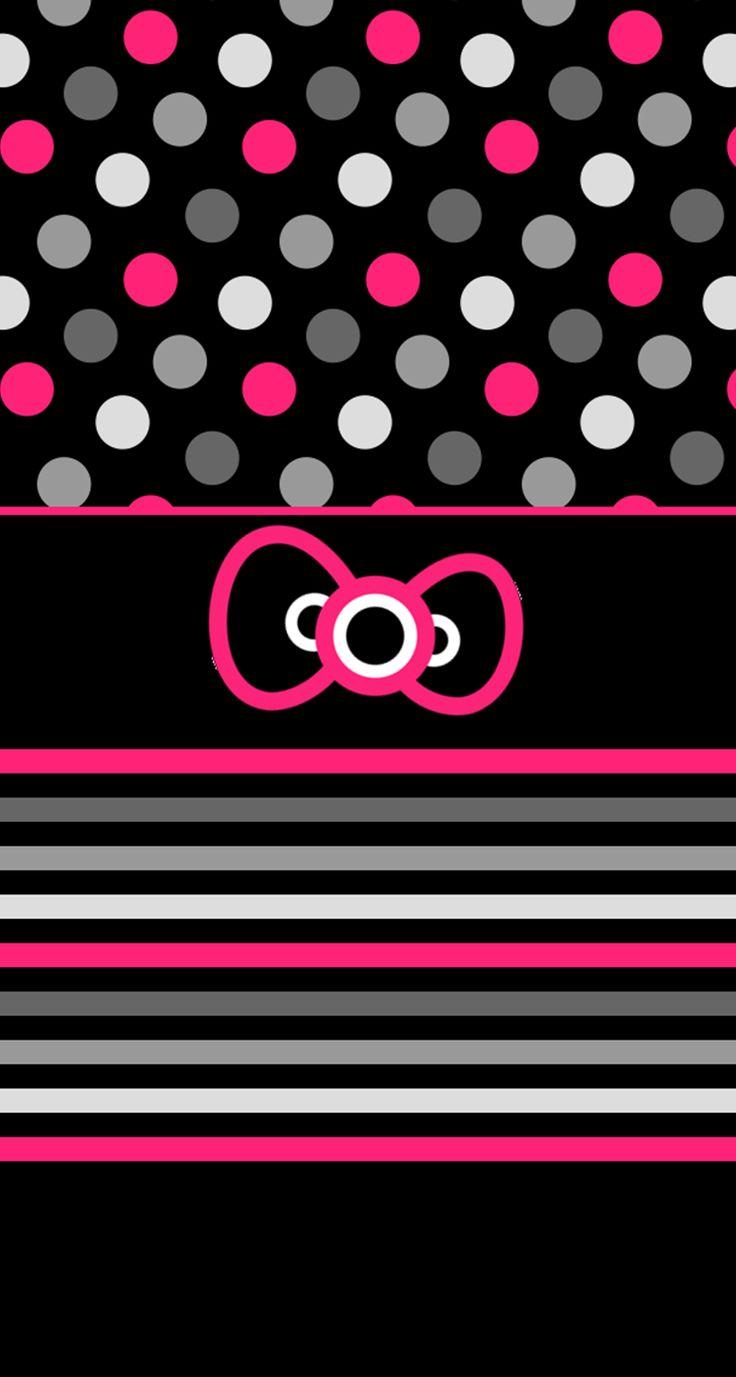 Pink And Black Hello Kitty Wallpapers Wallpaper Cave