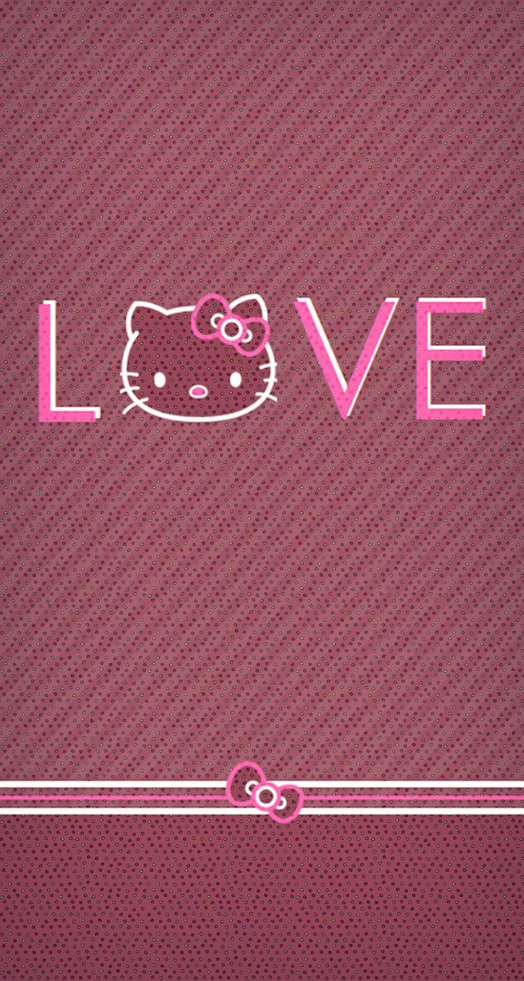 Hello Kitty Pink And Black Love Wallpaper High Quality Extra