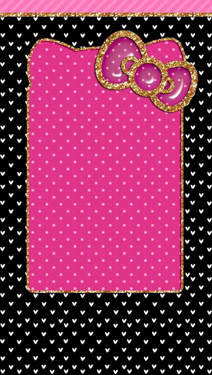 Pink And Black Glitter Wallpaper
