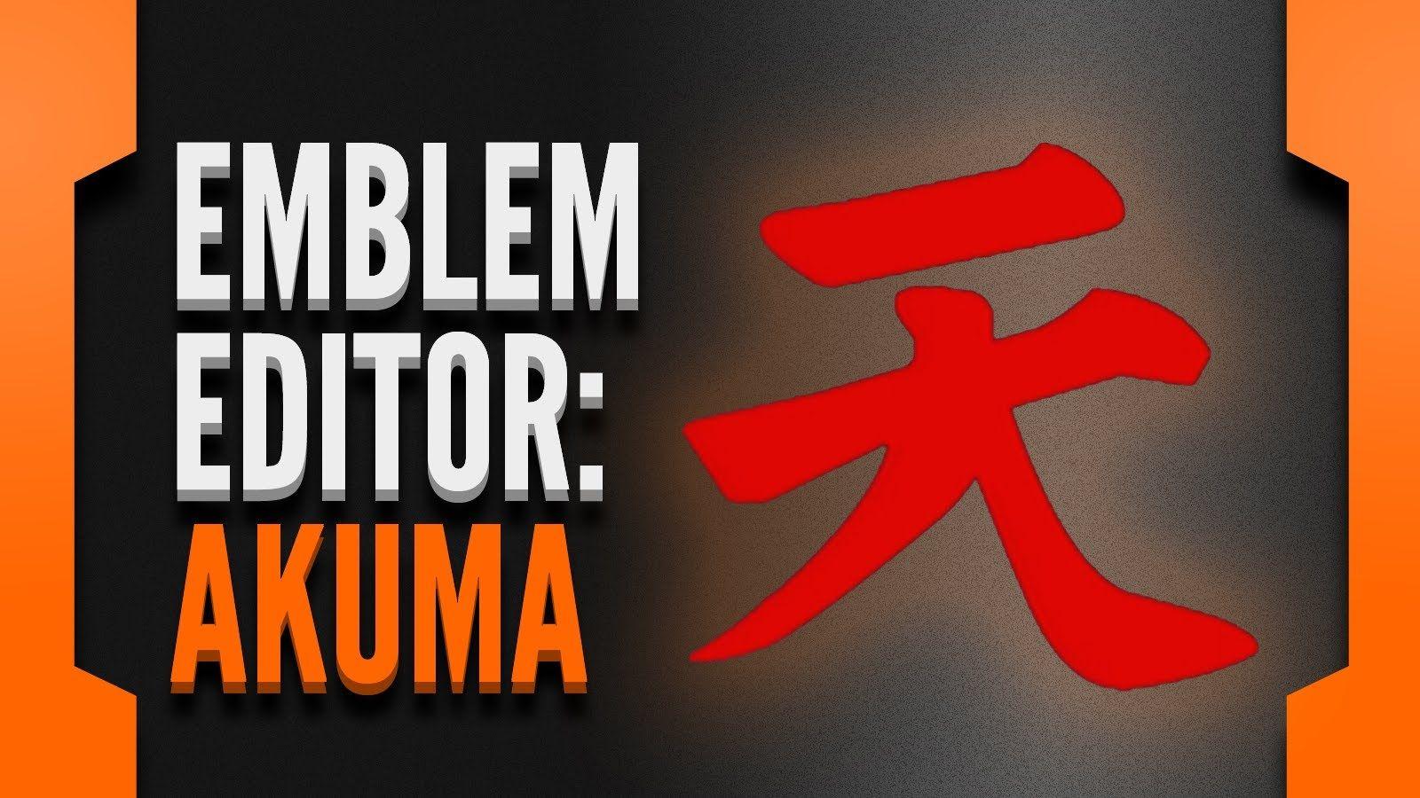 BLACK OPS 2 EMBLEM EDITOR: Akuma / Gouki symbol