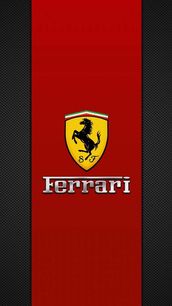 Ferrari Logo Strip Red Wallpaper 1280 x 720. Ferrari