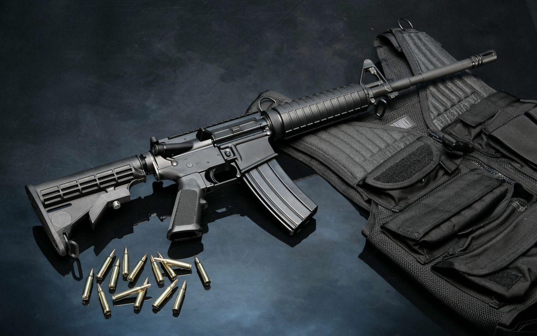 Assault Rifle M16 wallpaper. Weapon wallpaper