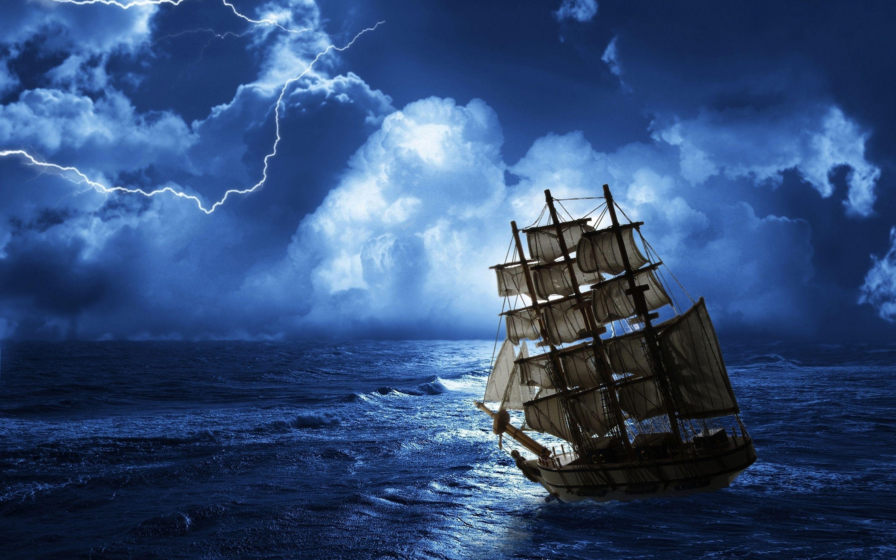 Free Ghost Pirate Ship Wallpaper Picture