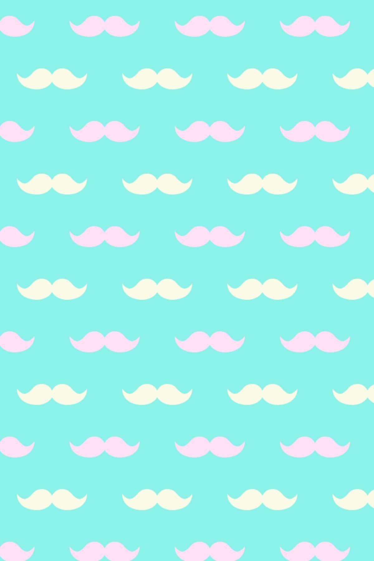 I Love Mustache Wallpaper