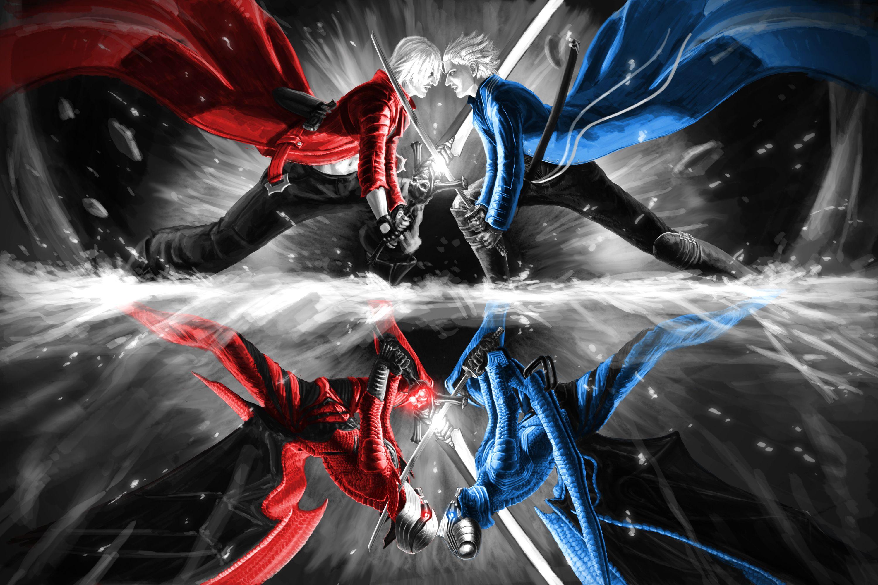 Devil May Cry 3, ps2, dante, action, game, dmc, HD wallpaper