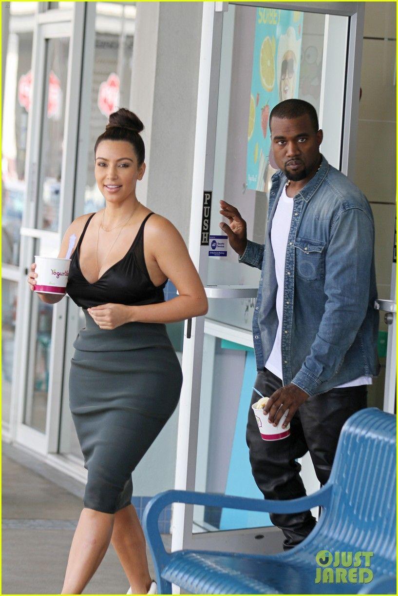 Kim Kardashian & Kanye West: Fro Yo Fun!: Photo 2703905. Kanye West