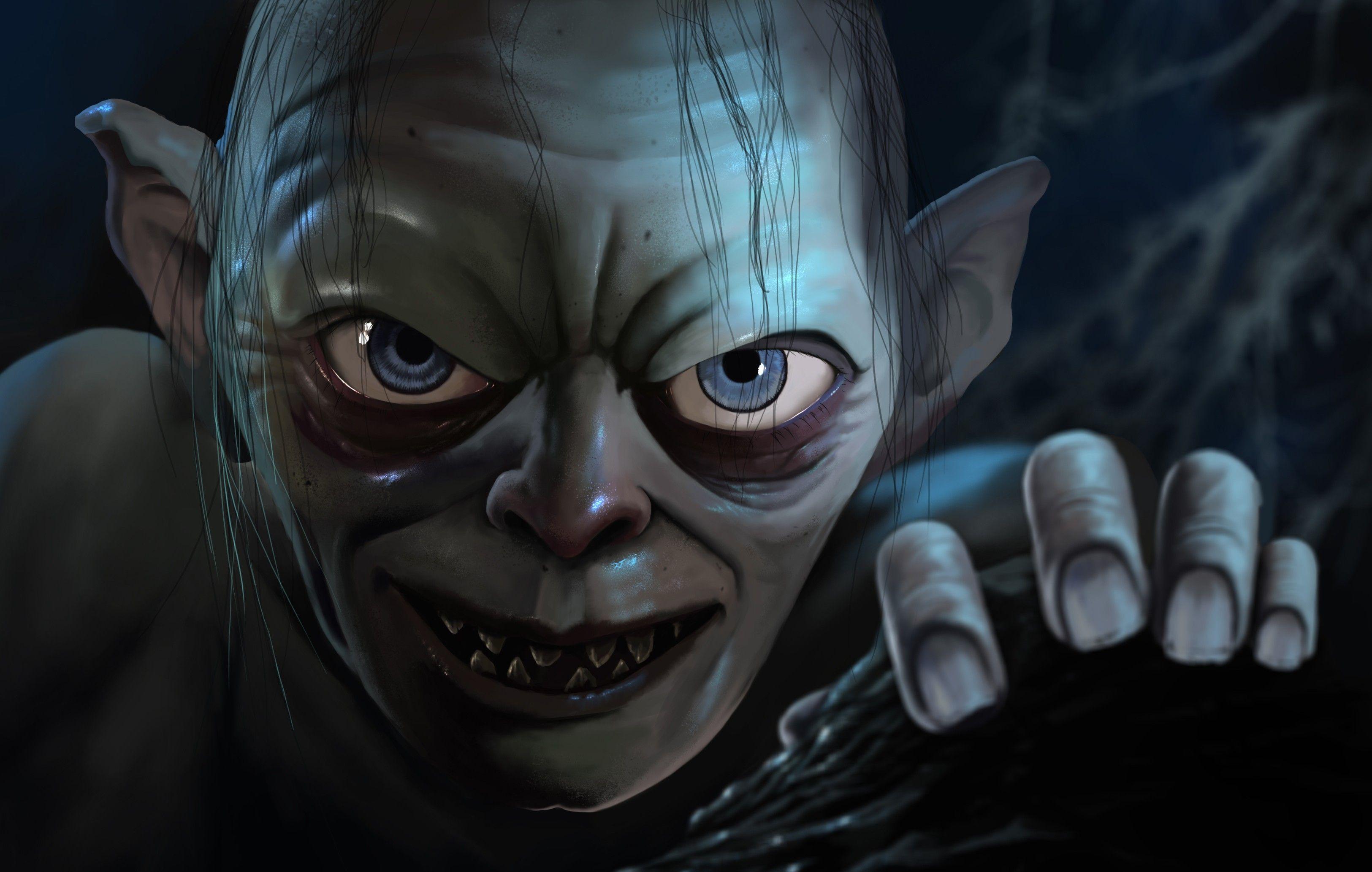 The lord of the rings gollum cartoon