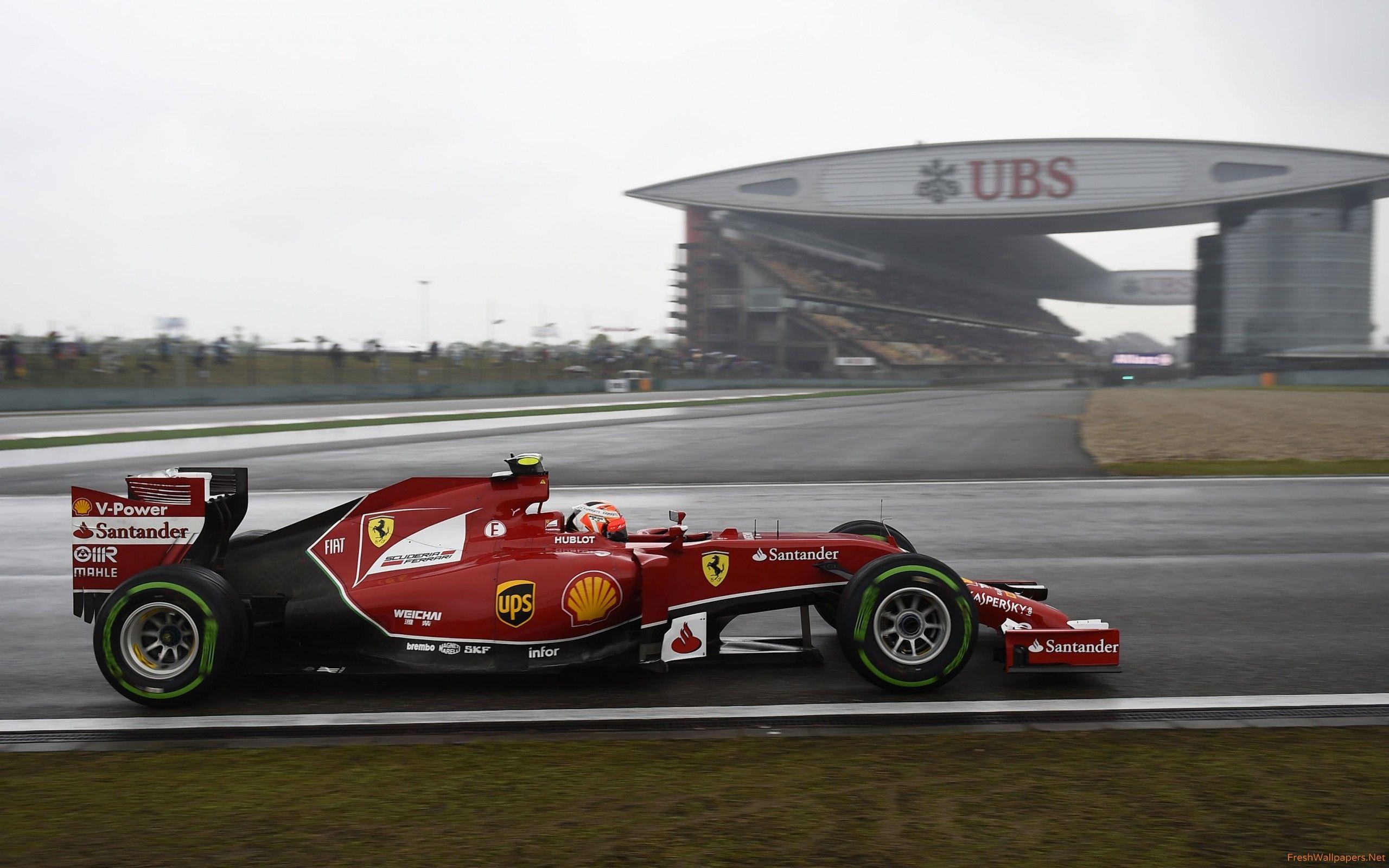Kimi Raikkonen Ferrari Shanghai International Circuit 2014